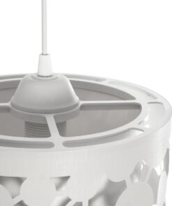 GLOBOSTAR® PETAL 203-0065 Μοντέρνο Κρεμαστό Φωτιστικό Οροφής με Ντουί 1 x E27 AC 220-240V IP20 – Λευκό – Μ23 x Π23 x Υ30cm