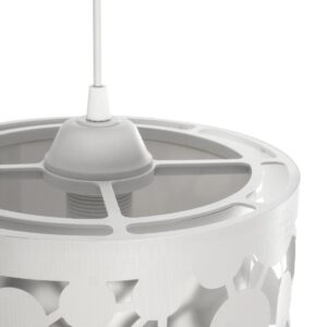 GLOBOSTAR® PETAL 203-0065 Μοντέρνο Κρεμαστό Φωτιστικό Οροφής με Ντουί 1 x E27 AC 220-240V IP20 – Λευκό – Μ23 x Π23 x Υ30cm