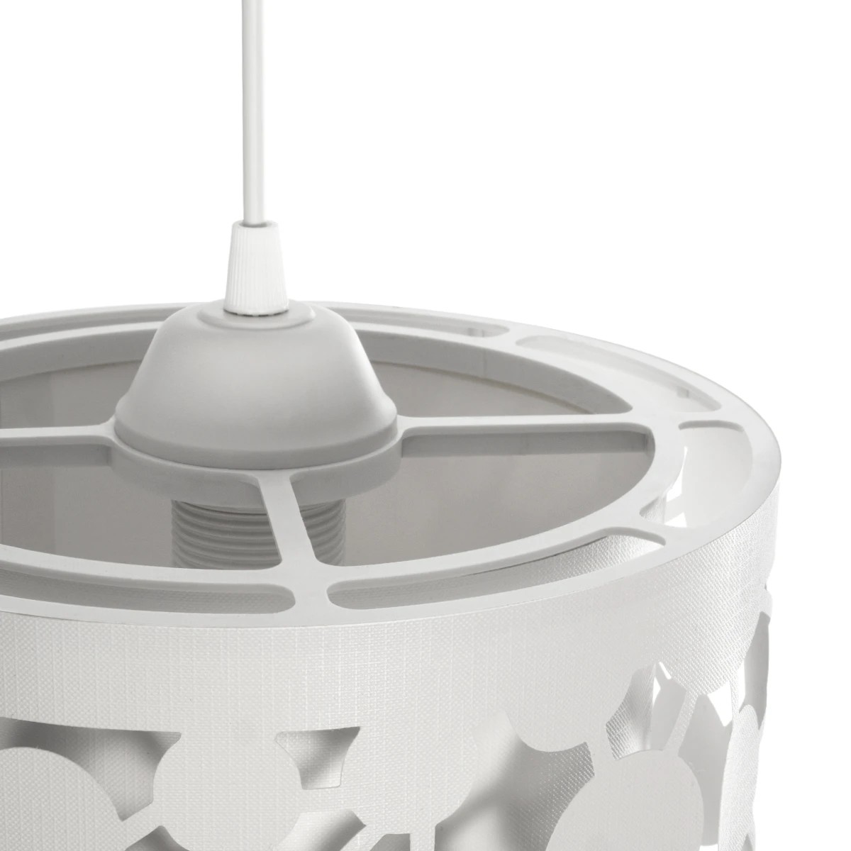 GLOBOSTAR® PETAL 203-0065 Μοντέρνο Κρεμαστό Φωτιστικό Οροφής με Ντουί 1 x E27 AC 220-240V IP20 – Λευκό – Μ23 x Π23 x Υ30cm