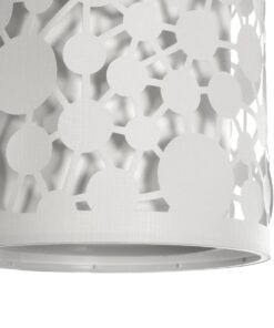 GLOBOSTAR® PETAL 203-0065 Μοντέρνο Κρεμαστό Φωτιστικό Οροφής με Ντουί 1 x E27 AC 220-240V IP20 – Λευκό – Μ23 x Π23 x Υ30cm