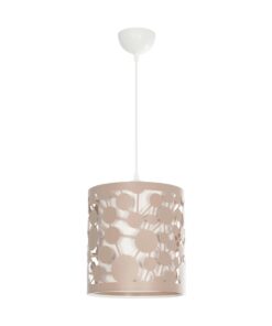 GLOBOSTAR® PETAL 203-0066 Μοντέρνο Κρεμαστό Φωτιστικό Οροφής με Ντουί 1 x E27 AC 220-240V IP20 – Ροζ – Μ23 x Π23 x Υ30cm