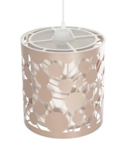 GLOBOSTAR® PETAL 203-0066 Μοντέρνο Κρεμαστό Φωτιστικό Οροφής με Ντουί 1 x E27 AC 220-240V IP20 – Ροζ – Μ23 x Π23 x Υ30cm
