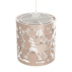 GLOBOSTAR® PETAL 203-0066 Μοντέρνο Κρεμαστό Φωτιστικό Οροφής με Ντουί 1 x E27 AC 220-240V IP20 – Ροζ – Μ23 x Π23 x Υ30cm