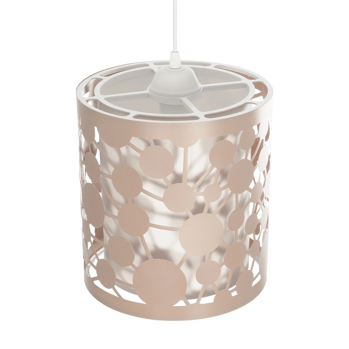 GLOBOSTAR® PETAL 203-0066 Μοντέρνο Κρεμαστό Φωτιστικό Οροφής με Ντουί 1 x E27 AC 220-240V IP20 – Ροζ – Μ23 x Π23 x Υ30cm