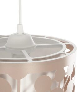 GLOBOSTAR® PETAL 203-0066 Μοντέρνο Κρεμαστό Φωτιστικό Οροφής με Ντουί 1 x E27 AC 220-240V IP20 – Ροζ – Μ23 x Π23 x Υ30cm