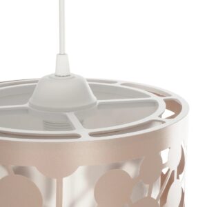 GLOBOSTAR® PETAL 203-0066 Μοντέρνο Κρεμαστό Φωτιστικό Οροφής με Ντουί 1 x E27 AC 220-240V IP20 – Ροζ – Μ23 x Π23 x Υ30cm