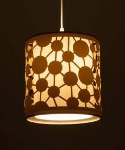 GLOBOSTAR® PETAL 203-0067 Μοντέρνο Κρεμαστό Φωτιστικό Οροφής με Ντουί 1 x E27 AC 220-240V IP20 – Μπεζ – Μ23 x Π23 x Υ30cm