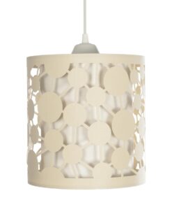 GLOBOSTAR® PETAL 203-0067 Μοντέρνο Κρεμαστό Φωτιστικό Οροφής με Ντουί 1 x E27 AC 220-240V IP20 – Μπεζ – Μ23 x Π23 x Υ30cm