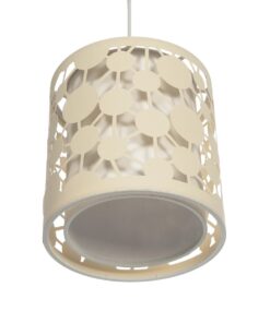 GLOBOSTAR® PETAL 203-0067 Μοντέρνο Κρεμαστό Φωτιστικό Οροφής με Ντουί 1 x E27 AC 220-240V IP20 – Μπεζ – Μ23 x Π23 x Υ30cm