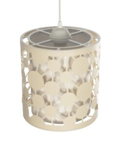 GLOBOSTAR® PETAL 203-0067 Μοντέρνο Κρεμαστό Φωτιστικό Οροφής με Ντουί 1 x E27 AC 220-240V IP20 – Μπεζ – Μ23 x Π23 x Υ30cm