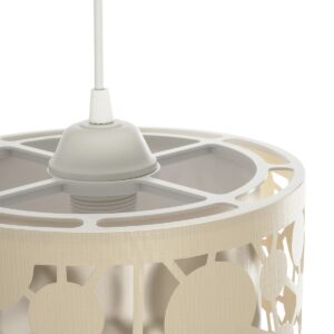 GLOBOSTAR® PETAL 203-0067 Μοντέρνο Κρεμαστό Φωτιστικό Οροφής με Ντουί 1 x E27 AC 220-240V IP20 – Μπεζ – Μ23 x Π23 x Υ30cm