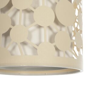 GLOBOSTAR® PETAL 203-0067 Μοντέρνο Κρεμαστό Φωτιστικό Οροφής με Ντουί 1 x E27 AC 220-240V IP20 – Μπεζ – Μ23 x Π23 x Υ30cm