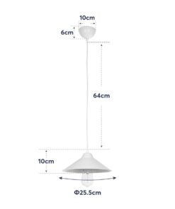 GLOBOSTAR® FONTE 203-0080 Μοντέρνο Κρεμαστό Φωτιστικό Οροφής με Ντουί 1 x E27 AC 220-240V IP20 – Μαύρο – Μ25.5 x Π25.5 x Υ10cm