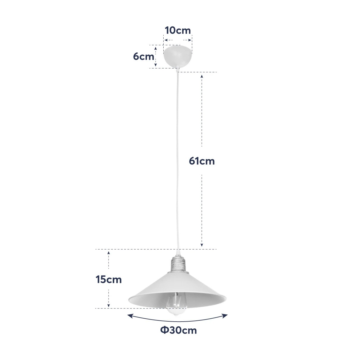 GLOBOSTAR® FERRO 203-0084 Μοντέρνο Κρεμαστό Φωτιστικό Οροφής με Ντουί 1 x E27 AC 220-240V IP20 – Μαύρο – Μ30 x Π30 x Υ15cm