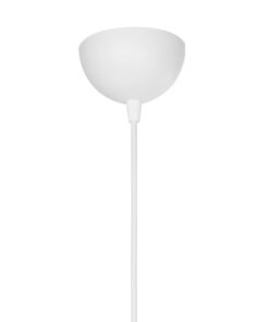 GLOBOSTAR® ΗUT 203-0147 Μοντέρνο Κρεμαστό Φωτιστικό Οροφής με Ντουί 1 x E27 AC 220-240V IP20 – Λευκό & Χρυσό – Μ18 x Π18 x Υ18cm