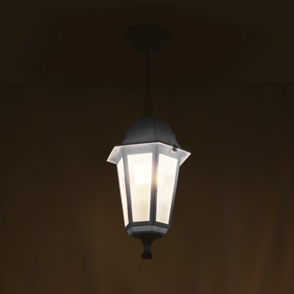 GLOBOSTAR® VITRO 203-0199 Vintage Φωτιστικό Οροφής με Ντουί 1 x E27 AC 220-240V IP44 – Λευκό – Μ17 x Π17 x Υ28cm