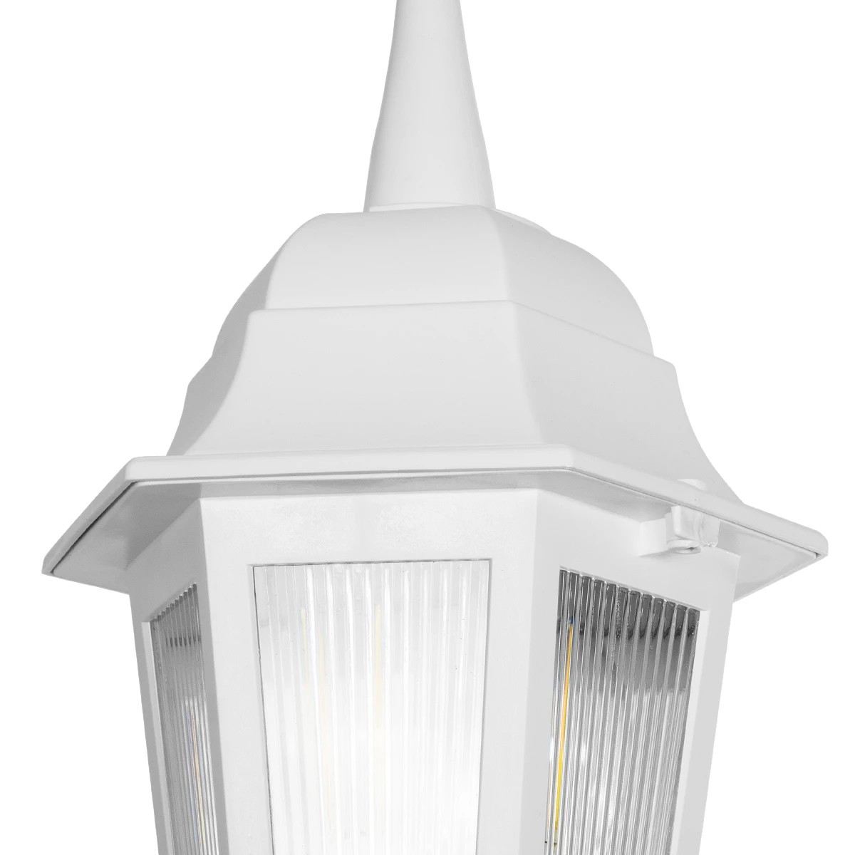 GLOBOSTAR® VITRO 203-0199 Vintage Φωτιστικό Οροφής με Ντουί 1 x E27 AC 220-240V IP44 – Λευκό – Μ17 x Π17 x Υ28cm