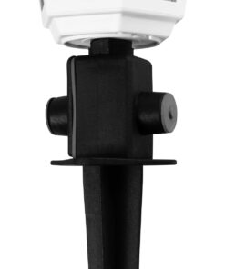 GloboStar® VITRO 203-0203 Vintage Καρφωτό Φωτιστικό Φαναράκι Μονόφωτο 1 x E27 IP44 Λευκό & Διάφανο Πλαστικό – Μ17 x Π17 x Υ55cm