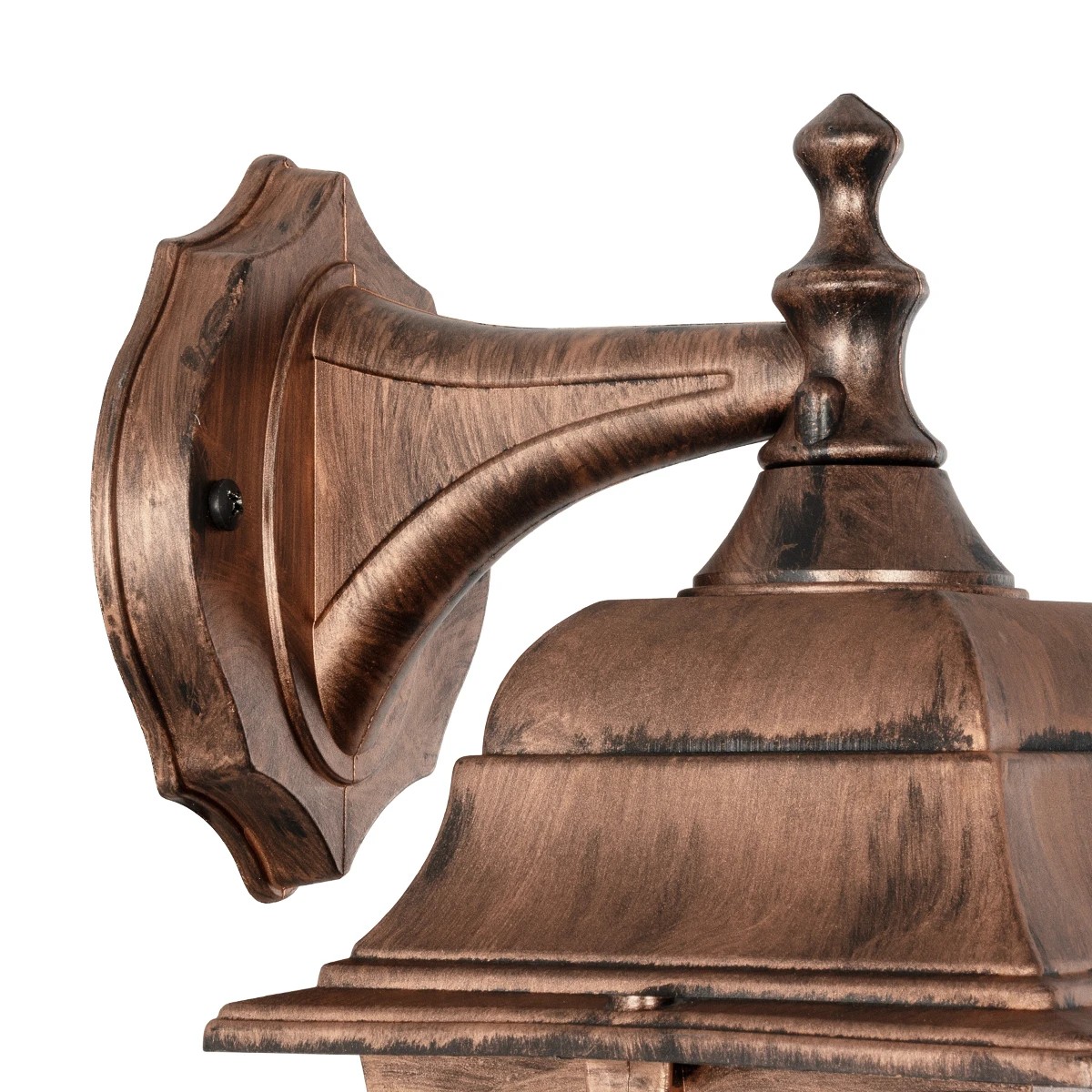 GLOBOSTAR® SOLME 203-0216 Vintage Φωτιστικό Τοίχου – Απλίκα με Ντουί 1 x E27 AC 220-240V IP44 – Χάλκινο – Μ15 x Π20 x Υ35cm