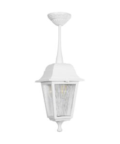 GLOBOSTAR® SOLME 203-0219 Vintage Φωτιστικό Οροφής με Ντουί 1 x E27 AC 220-240V IP44 – Λευκό – Μ15 x Π15 x Υ27cm