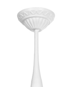 GLOBOSTAR® SOLME 203-0219 Vintage Φωτιστικό Οροφής με Ντουί 1 x E27 AC 220-240V IP44 – Λευκό – Μ15 x Π15 x Υ27cm