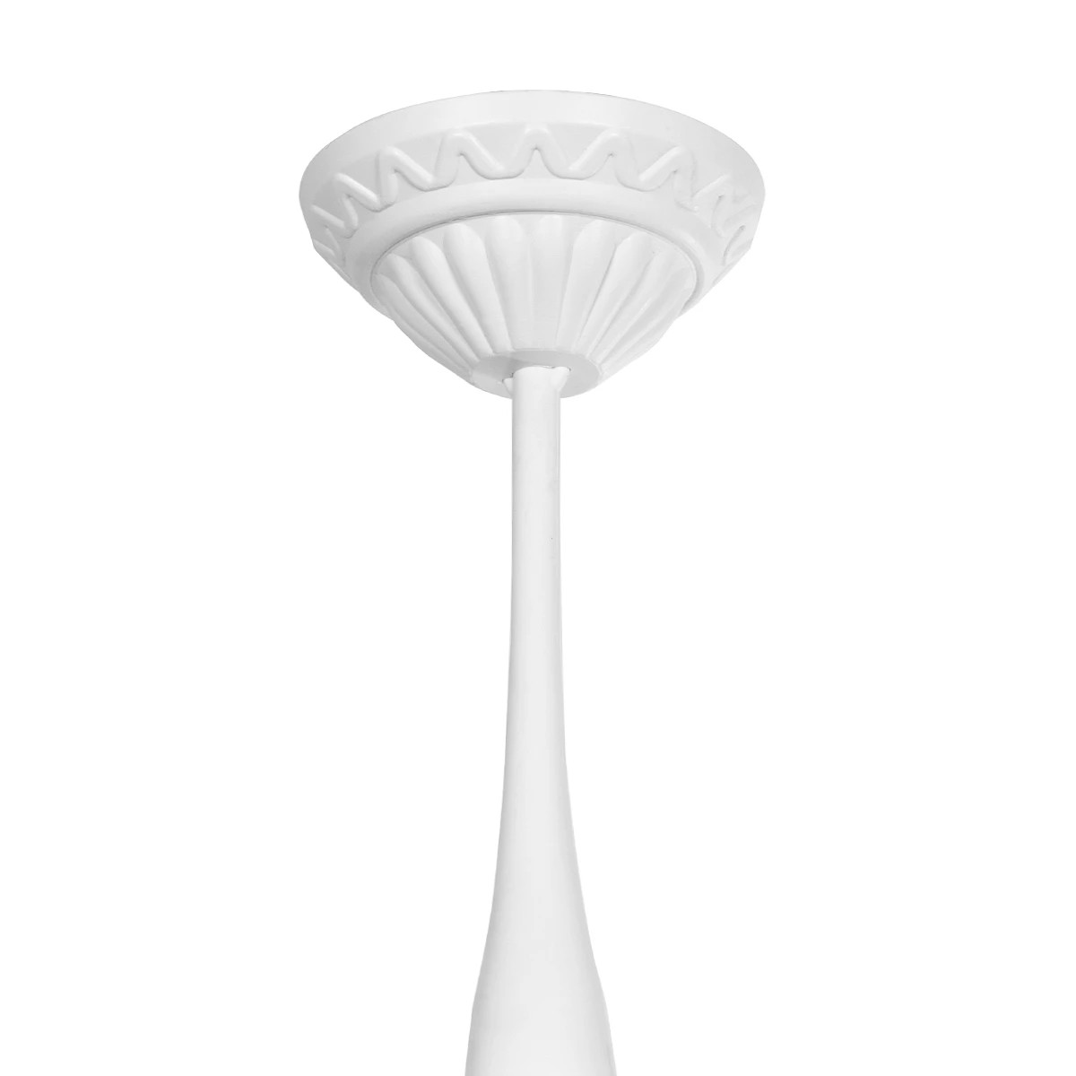 GLOBOSTAR® SOLME 203-0219 Vintage Φωτιστικό Οροφής με Ντουί 1 x E27 AC 220-240V IP44 – Λευκό – Μ15 x Π15 x Υ27cm