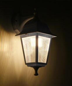 GLOBOSTAR® SOLME 203-0221 Vintage Φωτιστικό Τοίχου – Απλίκα με Ντουί 1 x E27 AC 220-240V IP44 – Λευκό – Μ15 x Π20 x Υ35cm