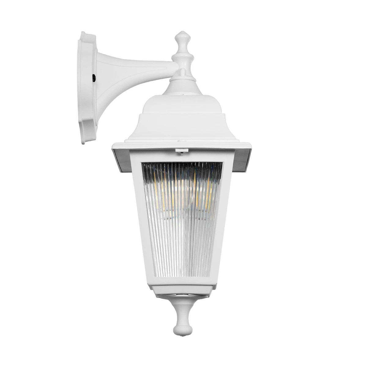 GLOBOSTAR® SOLME 203-0221 Vintage Φωτιστικό Τοίχου – Απλίκα με Ντουί 1 x E27 AC 220-240V IP44 – Λευκό – Μ15 x Π20 x Υ35cm