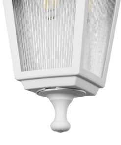 GLOBOSTAR® SOLME 203-0221 Vintage Φωτιστικό Τοίχου – Απλίκα με Ντουί 1 x E27 AC 220-240V IP44 – Λευκό – Μ15 x Π20 x Υ35cm