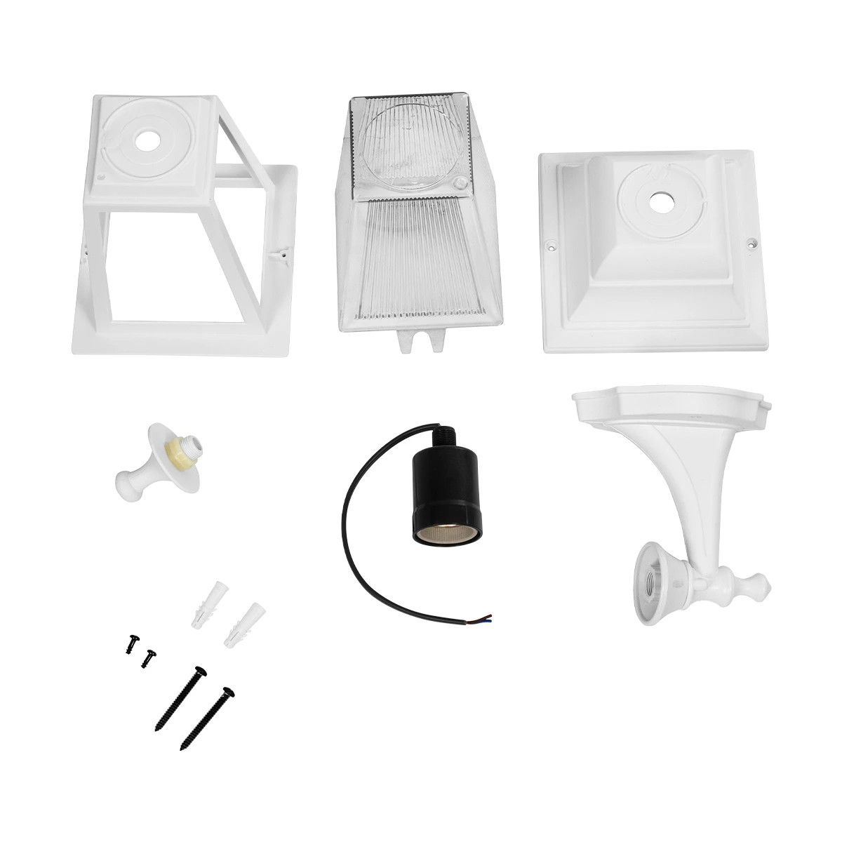 GLOBOSTAR® SOLME 203-0221 Vintage Φωτιστικό Τοίχου – Απλίκα με Ντουί 1 x E27 AC 220-240V IP44 – Λευκό – Μ15 x Π20 x Υ35cm