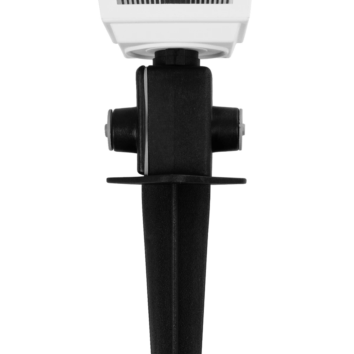 GloboStar® SOLME 203-0223 Vintage Καρφωτό Φωτιστικό Φαναράκι Μονόφωτο 1 x E27 IP44 Λευκό & Διάφανο Πλαστικό – Μ22 x Π22 x Υ35cm