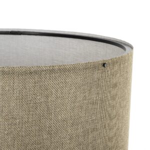 GLOBOSTAR® SAGA 204-0047 Μοντέρνο Επιδαπέδιο Φωτιστικό με Ντουί 1 x E27 AC 220-240V IP20 – Μπεζ & Πράσινο – Μ38 x Π38 x Υ140cm