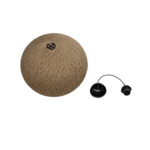 GLOBOSTAR® SOLEI 205-0001 Boho Κρεμαστό Φωτιστικό Οροφής με Ντουί 1 x E27 AC 220-240V IP20 – Μπεζ – M40 x Π40 x Υ36cm