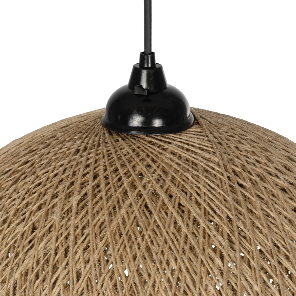 GLOBOSTAR® SOLEI 205-0001 Boho Κρεμαστό Φωτιστικό Οροφής με Ντουί 1 x E27 AC 220-240V IP20 – Μπεζ – M40 x Π40 x Υ36cm