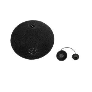 GLOBOSTAR® SOLEI 205-0004 Boho Κρεμαστό Φωτιστικό Οροφής με Ντουί 1 x E27 AC 220-240V IP20 – Μαύρο – M40 x Π40 x Υ36cm