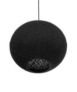 GLOBOSTAR® SOLEI 205-0004 Boho Κρεμαστό Φωτιστικό Οροφής με Ντουί 1 x E27 AC 220-240V IP20 – Μαύρο – M40 x Π40 x Υ36cm