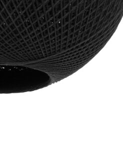 GLOBOSTAR® SOLEI 205-0004 Boho Κρεμαστό Φωτιστικό Οροφής με Ντουί 1 x E27 AC 220-240V IP20 – Μαύρο – M40 x Π40 x Υ36cm