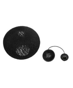 GLOBOSTAR® SOLEI 205-0005 Boho Κρεμαστό Φωτιστικό Οροφής με Ντουί 1 x E27 AC 220-240V IP20 – Μαύρο – M30 x Π30 x Υ35cm