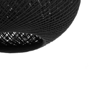 GLOBOSTAR® SOLEI 205-0005 Boho Κρεμαστό Φωτιστικό Οροφής με Ντουί 1 x E27 AC 220-240V IP20 – Μαύρο – M30 x Π30 x Υ35cm