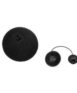 GLOBOSTAR® SOLEI 205-0006 Boho Κρεμαστό Φωτιστικό Οροφής με Ντουί 1 x E27 AC 220-240V IP20 – Μαύρο – M20 x Π20 x Υ25cm