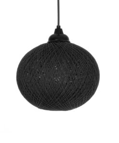 GLOBOSTAR® SOLEI 205-0006 Boho Κρεμαστό Φωτιστικό Οροφής με Ντουί 1 x E27 AC 220-240V IP20 – Μαύρο – M20 x Π20 x Υ25cm