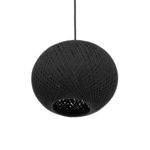 GLOBOSTAR® SOLEI 205-0006 Boho Κρεμαστό Φωτιστικό Οροφής με Ντουί 1 x E27 AC 220-240V IP20 – Μαύρο – M20 x Π20 x Υ25cm