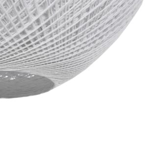 GLOBOSTAR® SOLEI 205-0007 Boho Κρεμαστό Φωτιστικό Οροφής με Ντουί 1 x E27 AC 220-240V IP20 – Λευκό – M40 x Π40 x Υ36cm