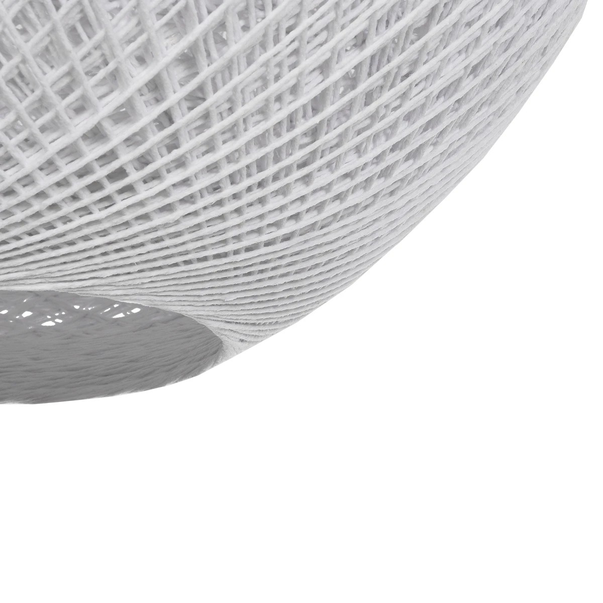 GLOBOSTAR® SOLEI 205-0007 Boho Κρεμαστό Φωτιστικό Οροφής με Ντουί 1 x E27 AC 220-240V IP20 – Λευκό – M40 x Π40 x Υ36cm