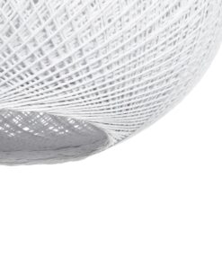 GLOBOSTAR® SOLEI 205-0008 Boho Κρεμαστό Φωτιστικό Οροφής με Ντουί 1 x E27 AC 220-240V IP20 – Λευκό – M30 x Π30 x Υ26cm