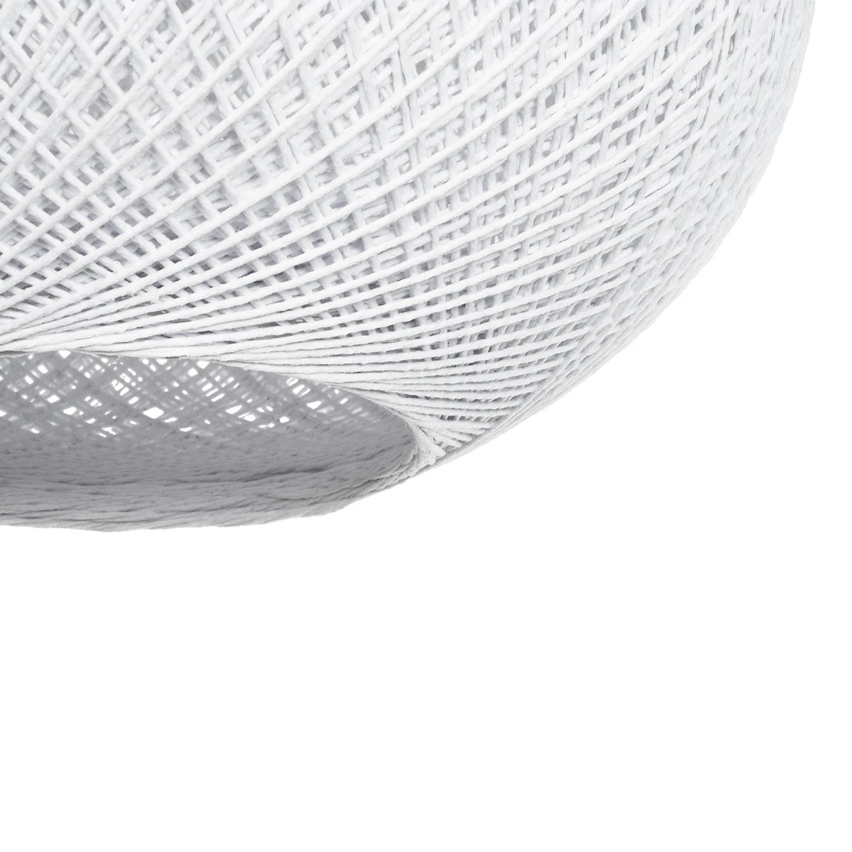 GLOBOSTAR® SOLEI 205-0008 Boho Κρεμαστό Φωτιστικό Οροφής με Ντουί 1 x E27 AC 220-240V IP20 – Λευκό – M30 x Π30 x Υ26cm