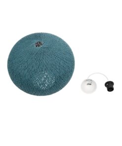 GLOBOSTAR® SOLEI 205-0010 Boho Κρεμαστό Φωτιστικό Οροφής με Ντουί 1 x E27 AC 220-240V IP20 – Τιρκουάζ – M40 x Π40 x Υ36cm