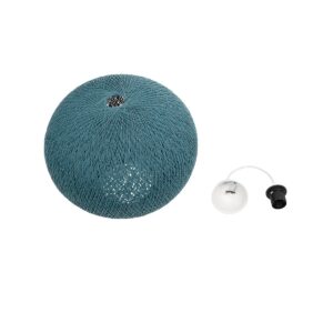 GLOBOSTAR® SOLEI 205-0010 Boho Κρεμαστό Φωτιστικό Οροφής με Ντουί 1 x E27 AC 220-240V IP20 – Τιρκουάζ – M40 x Π40 x Υ36cm