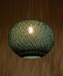 GLOBOSTAR® SOLEI 205-0010 Boho Κρεμαστό Φωτιστικό Οροφής με Ντουί 1 x E27 AC 220-240V IP20 – Τιρκουάζ – M40 x Π40 x Υ36cm