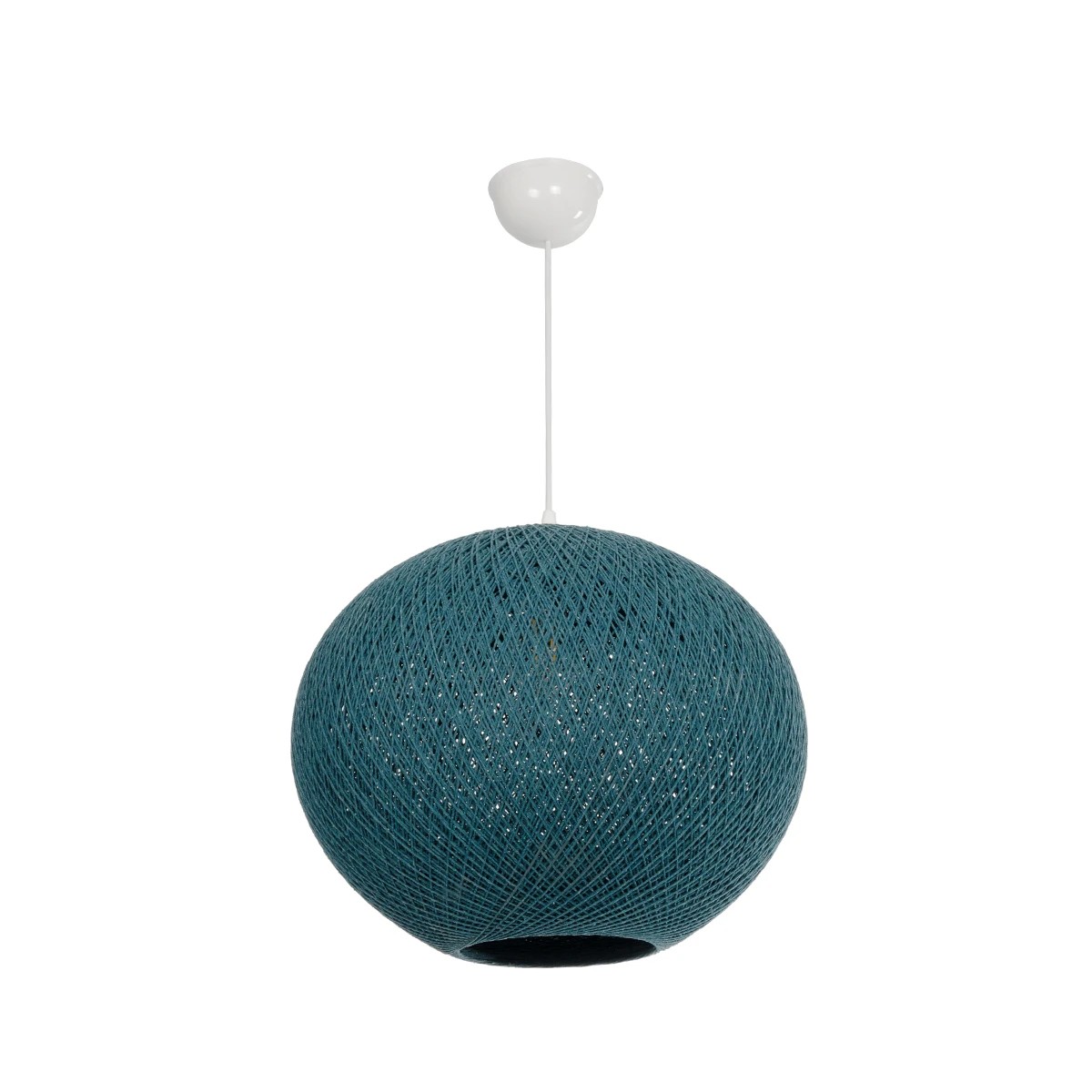 GLOBOSTAR® SOLEI 205-0010 Boho Κρεμαστό Φωτιστικό Οροφής με Ντουί 1 x E27 AC 220-240V IP20 – Τιρκουάζ – M40 x Π40 x Υ36cm